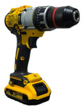 Taladro Inalambrico De 128v Potente Eficaz Tipo Industrial - Amarillo - 50-60 Hz