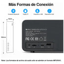 Parlante Bluetooth 1HORA 20w Bocina con Bajos Profundos, Altavoz Inalámbrico con Tubo Guía DSP USB TF AUX Sonido Estéreo para Fiestas