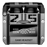 Audífonos Tws Bluetooth Gamer M25 Negros Inalámbricos