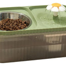 Plato Doble Mascotas Dispensador Agua Automático Puerto Usb Diseño