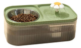 Plato Doble Mascotas Dispensador Agua Automático Puerto Usb Diseño