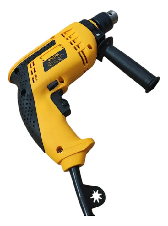 Taladro 1/2 Percutor 2 Velocidades Reversa + Kit De Herrami Amarillo 50-60 Hz