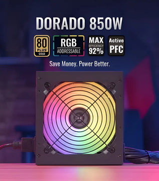 Fuente de poder para PC Aerocool Advanced Technologies Dorado 850W 850W rgb