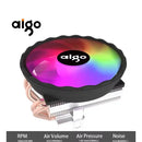 Aigo Ice400x 4 Tubos De Calor Ventilador Enfriador Cpu Rgb Negro