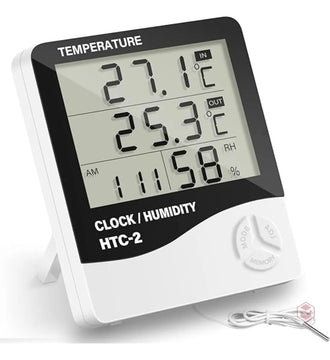 Termohigrometro Digital Higrometro,termometro,reloj Alarma