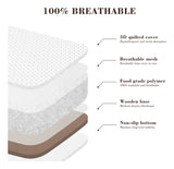 Angelbliss Moiss Para Beb, Cuna Fcil De Plegar Con Colchn 10