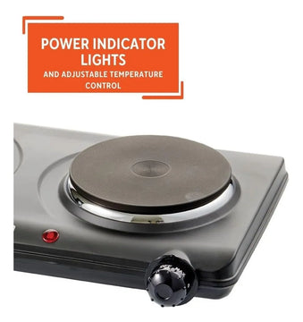 Estufa Eléctrica Portátil Cocina Dos Puestos Imusa 1500watts Imusa