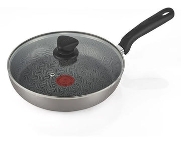 Sartén Imusa 30 Cm Alto Antiadherente Tapa Vidrio Talent Gris