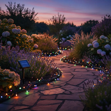 Extension Navideña Multicolor Recarga Solarmente 100 Led