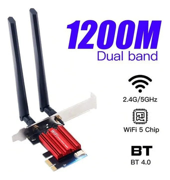Placa Wifi Doble Banda Fv-ac1200 2.4/5 Ghz 1200 Mb/s Blueto