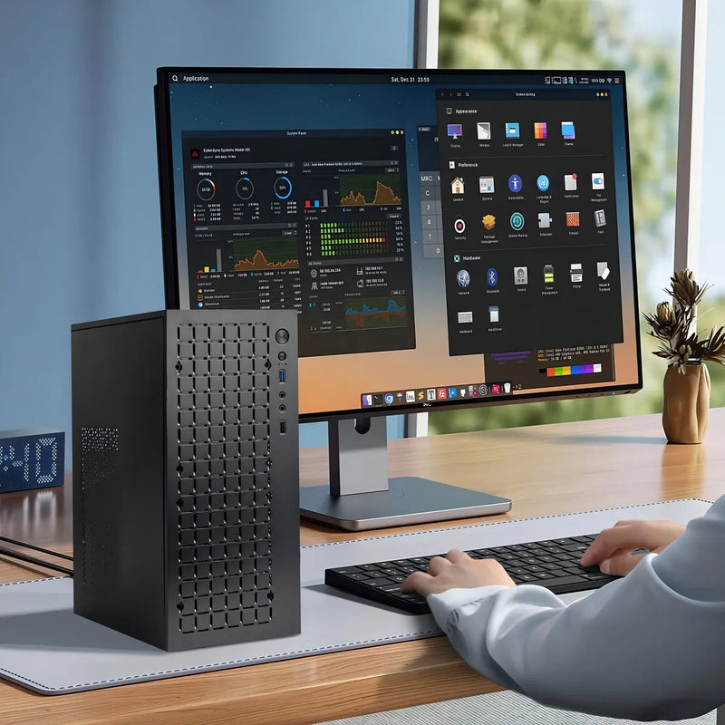 Caja Micro Atx Joyjom Mini Negro Con Usb 3.0