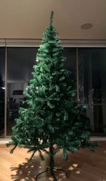 Arbol De Navidad Frondoso De Lujo 210cm - 1000 Ramas Verde