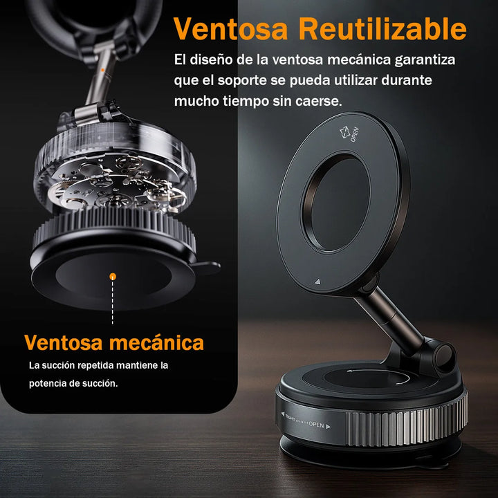 Bigview Soporte Magnetico Telefono Porta Celular 360 Carro Brazo Ajustable