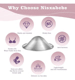 Nisxabebe Las Copas De Lactancia Originales De Plata, Protec