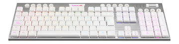 Teclado Gamer Redragon K619w Horus Fs Blanco Cable Red Sp F Idioma Español Latinoamérica Color Del Teclado Blanco