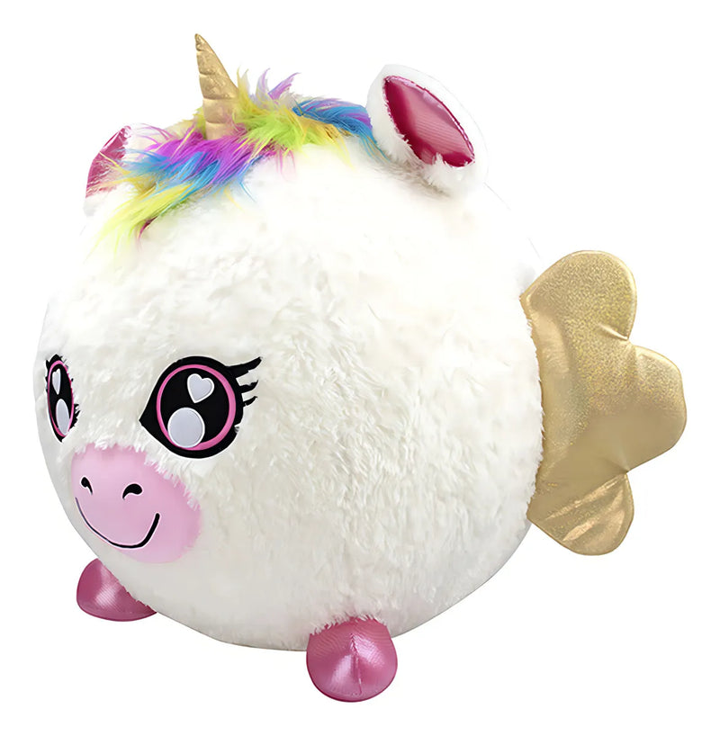Peluche Inflable Biggies Unicornio Color Blanco