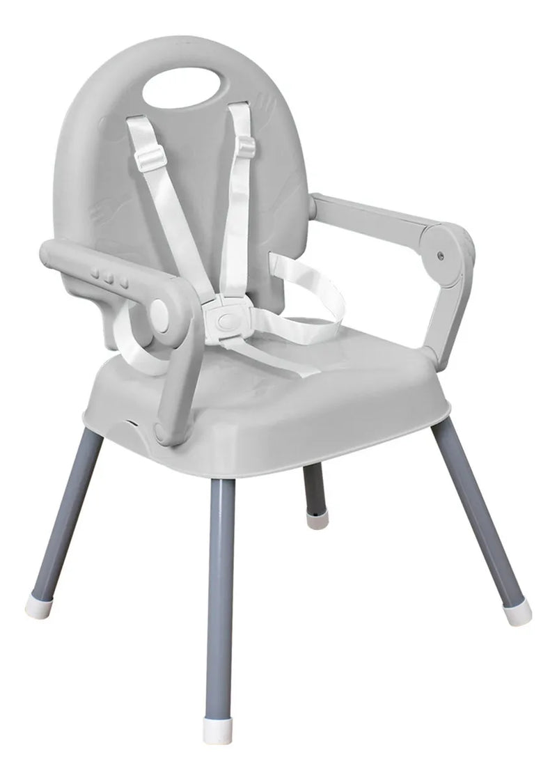 Silla Comedor Bebe 3en1 Happy Baby Azul Cp7000 Color Gris