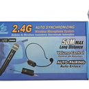 Microfono Inalambrico 2doble Receptor Plug American Sound Color Negro