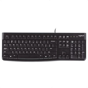 Logitech K120, Teclado Usb, Desempeño Agradable Y Silencioso Teclado Negro Idioma Español España
