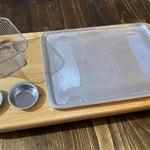 Tabla Para Churrasco Carnes Con Canastilla Nuevas Pino Liso Amarillo