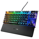 Teclado SteelSeries Apex QWERTY QX2 Red inglés US color negro con luz RGB