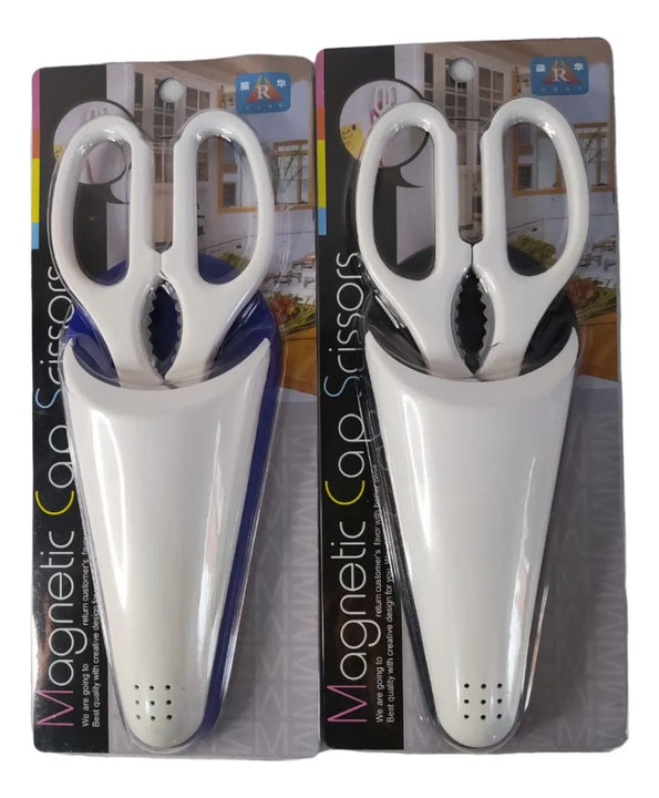 Tijeras Cocina Funda Magnética Imantada Destapador Nueces Diseño