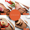 Juego Cuchillos Cocina Set 15 Piezas Acero Base De Madera