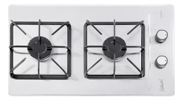 Estufa De Empotrar Acero Inoxidable 2pt Gas Natural 5432 Color Gris