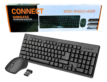 Combo Teclado Y Mouse Inalambrico W410c+a500