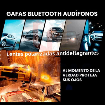Gafas De Sol Audífonos Mp3 Bluetooth Reducción Ruido Negro