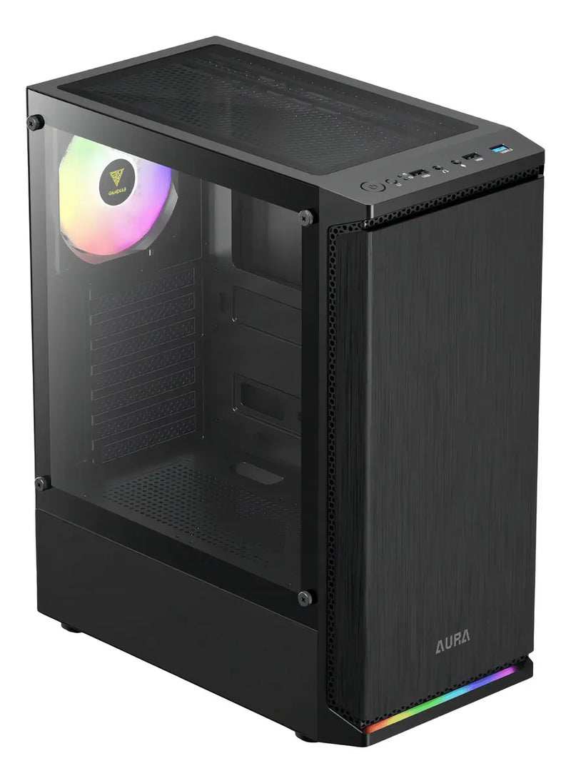Gamdias Aura GC8 BLACK carcasa de ordenador de sobremesa negra
