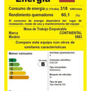 Estufa De Empotrar Vidrio 5883 Gas Natural Negro