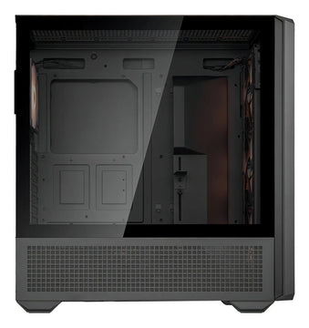 Armario para jugadores Cougar Mx600 Rgb Mesh Black Temp Glass. Completo