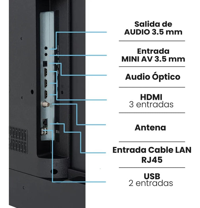 Televisor 50 4k Google Tv Bluetooth Wifi Negro Challenger