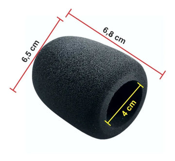 Filtro Espuma Para Micrófono De Mano Estudio Pro Foam 1 Pc Negro