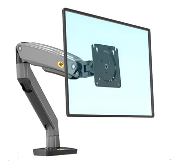 Soporte Ergonomico Monitor Grandes Pantallas Conector Usb Carbón Mate