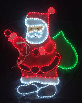 Figuras Navideñas En Luz Led Azul