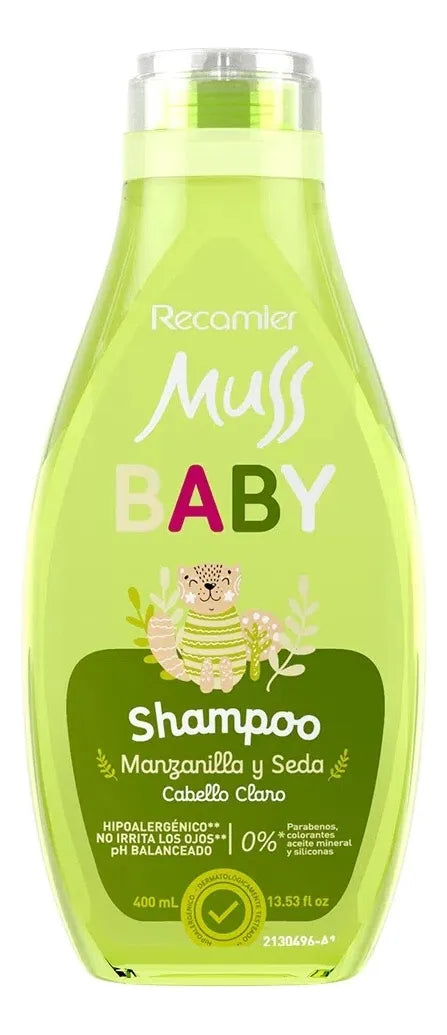 Champú Para Bebés Muss Baby Manzanilla Cabello Claro 400ml