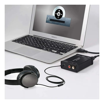 Tarjeta De Audio Sonido Usb Dac A Optico Coaxial Rca Jk3.5mm
