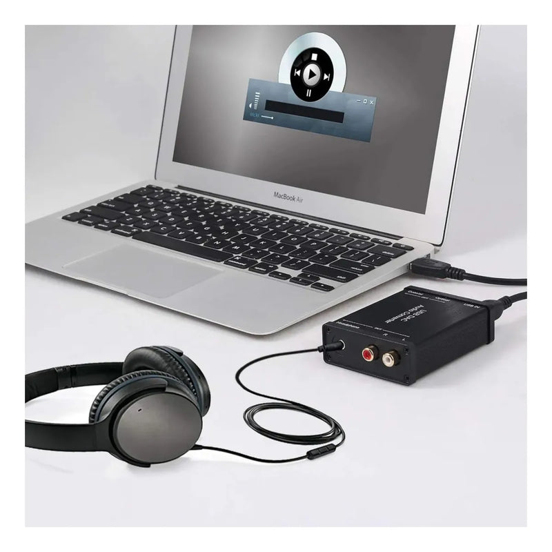 Tarjeta De Audio Sonido Usb Dac A Optico Coaxial Rca Jk3.5mm