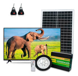 Televisor Solar De 32 Pulgadas Con Batería 60000mah + Panel
