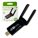 Adaptador Wifi Usb 5g Dual Band 1300mbps Com Antena
