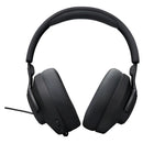 Auriculares Jbl Quantum 100m2 para jugadores con cable y micrófono, color negro