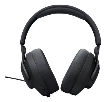 Auriculares Jbl Quantum 100m2 para jugadores con cable y micrófono, color negro