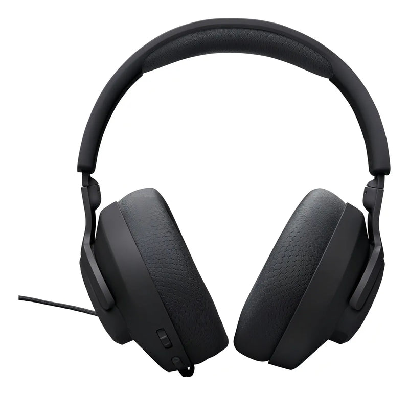 Auriculares Jbl Quantum 100m2 para jugadores con cable y micrófono, color negro