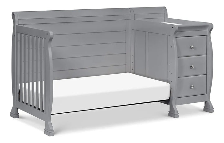 Combo Cuna Y Cambiador Convertible 4 En 1 Con 4 Alturas Ajus