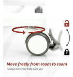 Moisés Mecedor Eléctrico 3 En 1 Ajustable Para Bebé Gris