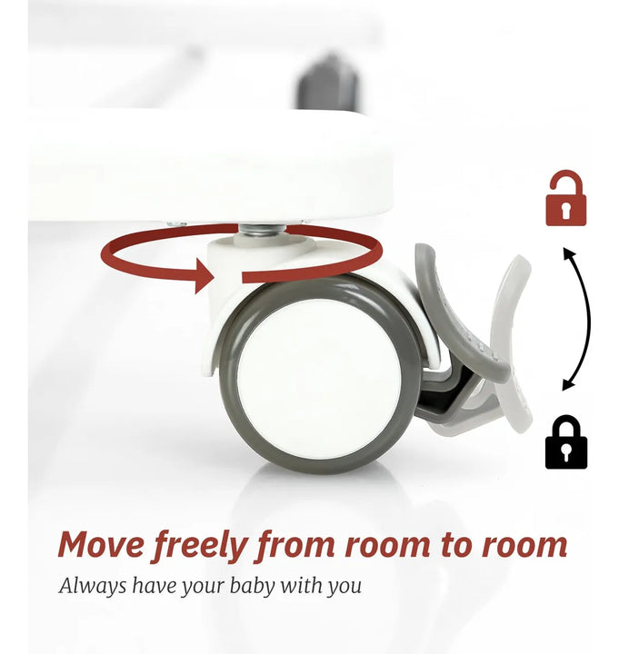 Moisés Mecedor Eléctrico 3 En 1 Ajustable Para Bebé Gris