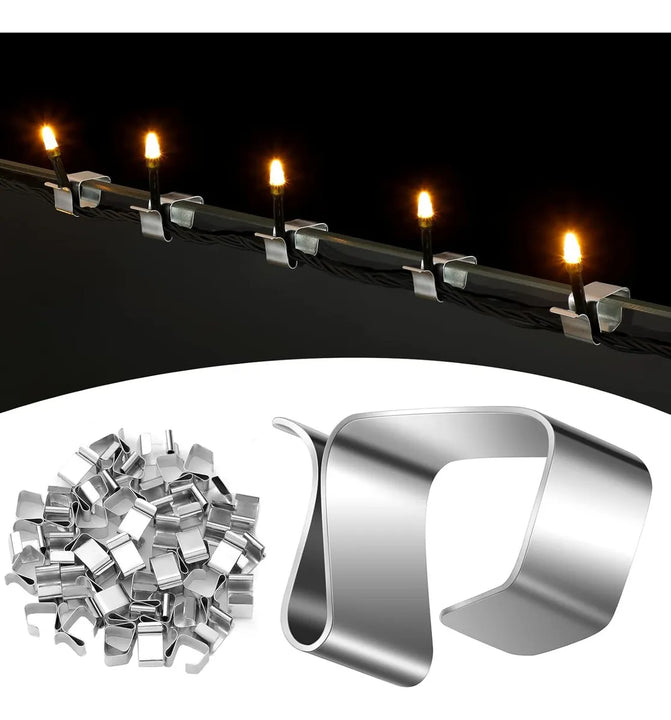 Ganchos De Canalones De Luces Navideñas Ganchos De Tec...