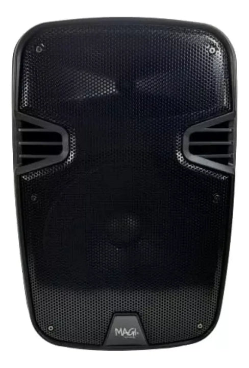 Parlante 12 Pulgada Magi C/directa/recargable Base+microfono Negro